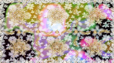 Tarafsız ve bej renklerdeki altın desenli altın elementler. Raster klasik barok çiçeksiz altın desenli. Lüks, kraliyet ve Viktorya dönemi konsepti. Süsleme.