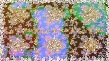 Kusursuz klasik raster, nötr, kahverengi ve altın desenli. Klasik klasik klasik arka plan. Geleneksel oryantasyon süsü.