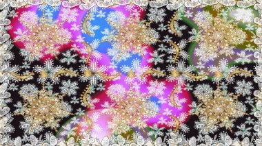 Doğu tarzı arabesk tarzında altın elementler. Raster altın pürüzsüz desen. Gri ve nötr renklerde kusursuz desen. Kusursuz altın desenli bukleler..