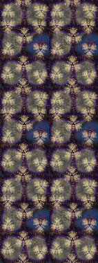 Şirin çiçekli eskiz deseni ve gri ve kahverengi renkli yapraklar, suluboya çiçek deseni, duvar kağıdı, kart ya da kumaş için fayanslı. Raster illüstrasyonu.