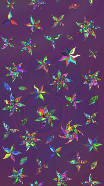 Sketch background. For print on fabric, textiles, wallpaper. Raster illustration. Sketch pattern with colorful paisley, purple and violet flowers and decorative elements. Vintage retro style.