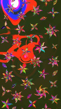 Manzaralı çiçek deseni. Üst manzara, yumuşak gri ve yeşil renk tarzı. Çiçek kompozisyonu, el boyası, hassas şablon. Sevgililer günü ve tebrik kartı konsepti için şık bir davet.