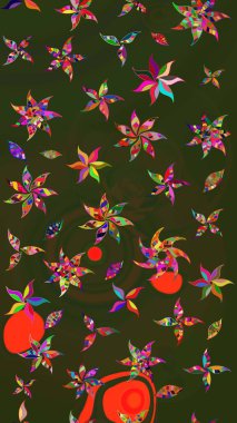 Küçük gri ve yeşil renkte güzel bir besin torbası deseni, çiçekler. Tekstil, kumaş, kapaklar, duvar kağıtları, baskı, naylon, koleksiyon defteri, örgü, dekupaj için güzel bir eskiz. Millefleurlar.