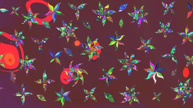 Çiçek arkaplanlı soyut zarafet eskiz deseni. Raster Güzel kumaş deseni.