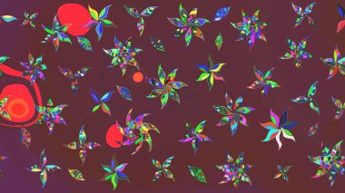 Raster stili kumaş deseni. Çiçekler suluboya çizim deseni.