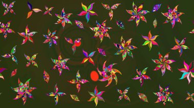 Raster 'ın taze dokusu. Yumuşak pamuk tasarımı. Klasik çiçek desenli. Yumuşak fayans. Paketleme, tekstil, duvar kağıdı için çiçek arkaplanı.