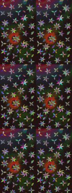 Gri ve kahverengi renkli çiçekler. Çiçekli karalama şeklinde Raster çiçek deseni. Nazikçe, güzel çiçek arkaplanı..