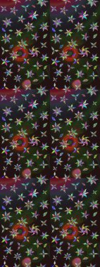 Raster illüstrasyonu. Çiçek. Gri ve kahverengi renklerde. Taslak dekoratif arka plan, çiçek mandala.