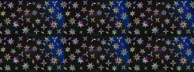 Çizim çiçek deseni duvar kâğıdı olarak kullanılabilir. Gri ve mavi renkte çiçekler. Raster illüstrasyonu.