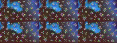 Kahverengi ve mavi lale çiçekli Raster eskiz deseni. Doğal kozmetik ürünleri, parfüm, çiçekçi dükkanı için bahar ihalesi tasarımı. Karşılama ya da düğün geçmişi olarak kullanılabilir. Paket kağıdı için en iyisi..