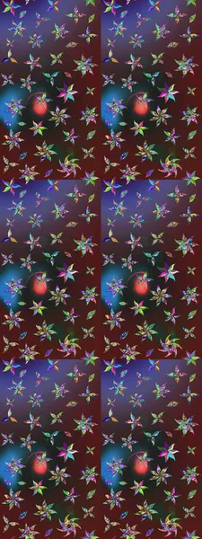 Çiçek arkaplanlı soyut zarafet eskiz deseni. Raster Güzel kumaş deseni.