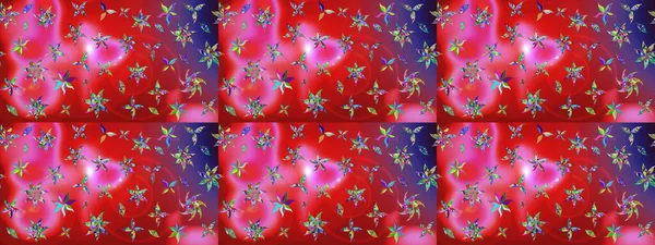 Raster çiçek desenli çiçek deseni, yapraklar, dekoratif elementler, sıçrama, lekeler, el çizimi kontur çizgileri ve Doodle çizim stili, grafik raster çizim çizimi.