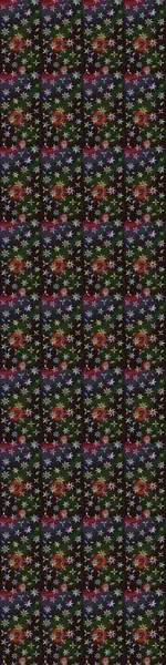 Suluboya tarzında gri ve kahverengi renkte çiçekler. Çiçek izi. Suluboya çizim deseni.