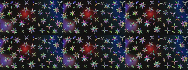 Gri ve mavi renklerde bahar çiçekleri. Raster illüstrasyonu. Yaprak ve çiçeklerin suluboya resimleri, gri ve mavi renkler üzerine çizimler..