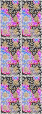 Gri renkli ve altın elementli altın desenli. Süslü raster dekorasyonu. Barok tarzında duvar kağıdı tasarımı için kusursuz damaske deseni arkaplanı.