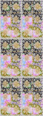 Paisleys zarif çiçek desenli arkaplan duvar kâğıdı çizimi klasik stil, modern 3D çizgili sanat eseri altın ve nötr desenli çiçek yaprakları ve süslemeleri..