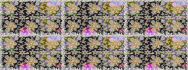 Raster. Hassas altın deseni açın. Gri renklerde, altın elementlerle kusursuz desen. Parlak dantel, stilize çiçekler, şal desenli. Kusursuz altın desenli bukleler. Doğu tarzı arabesk.