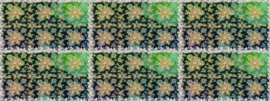 Kusursuz damaske klasik altın desen. Raster illüstrasyonu. Tekrarlayan elementlerle soyut arkaplan oluşturun. Gri renklerde altın desenli altın elementler.