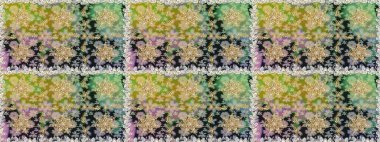 Raster geleneksel oryantasyon süsü. Kusursuz klasik altın desen. Altın elementlerle nötr renklerde altın desen.