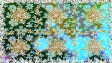 Klasik raster sarısı, kusursuz desen. Çiçek süsü kumaş deseni, cam, çiçek desenli altın elementli, nötr renklerde metal..