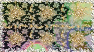 Arkaplan, kumaş, altın duvar kağıdı. Gri renkli ve altın elementli altın desenli. Raster altın pürüzsüz desen. Düz elle çizilmiş vintage koleksiyonu.