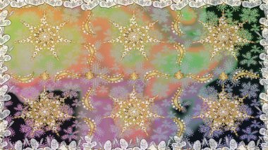 Düz elle çizilmiş klasik koleksiyon. Raster altın pürüzsüz desen. Altın elementlerle nötr renklerde altın desen. Arkaplan, kumaş, altın duvar kağıdı.