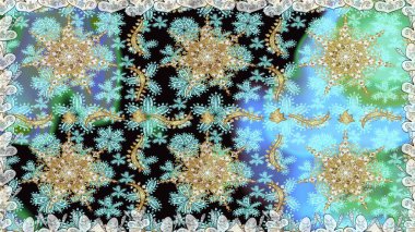 Raster altın pürüzsüz desen. Düz elle çizilmiş klasik koleksiyon. Altın elementlerle nötr renklerde altın desen. Arkaplan, kumaş, altın duvar kağıdı.