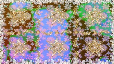 Kusursuz klasik altın desen. Altın elementlerle nötr renklerde altın desen. Raster geleneksel oryantasyon süsü.