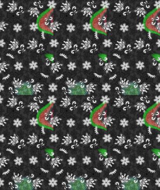 Gri ve siyah renkli çiçekler. Hediye ambalaj kağıdı, tebrik kartları, posterler ve pankart tasarımı. Raster düz çiçek çizim deseni.