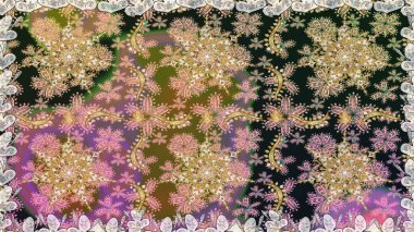 Gri ve bej renklerde altın elementlerle kusursuz desen. Kusursuz klasik raster altın desenli. Geleneksel oryantasyon süsü. Klasik vintage arkaplan.