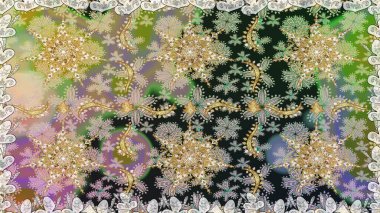 Gri ve nötr renklerde altın elementli pürüzsüz desen. Şam tasarım için kusursuz desen.