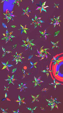 Eski usul küçük çiçekli şirin bir eskiz deseni. Moda arka planında parlak buketler. Kumaş, duvar kağıdı ve kağıt üzerine baskı yapmak için gelişen arka plan. Raster illüstrasyonu.