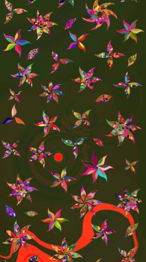 Güzel suluboya yaz çiçekleri deseni..