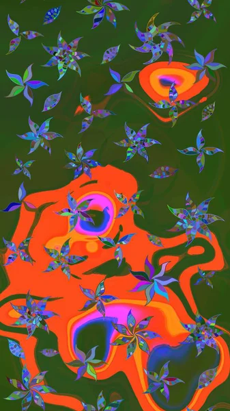 Fantezi çiçekli eskiz deseni, doğal duvar kağıdı, çiçek desenli kıvrım çizimi. Paisley el çizimi elementler. Ev dekoru.