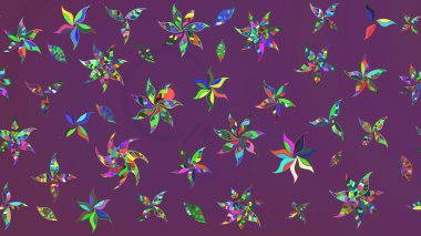 Raster illüstrasyonu. Eski usul. Tomurcukları çiçek olan sevimli bir çiçek deseni. Raster. Kumaş, tekstil, duvar kağıdı baskısı için. Taslak arkaplan.