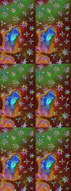 Doğal kozmetik ürünleri, parfüm, çiçekçi dükkanı için bahar ihalesi tasarımı. Paket kağıdı için en iyisi. Karşılama ya da düğün geçmişi olarak kullanılabilir. Kahverengi ve yeşil lale çiçekleriyle Raster eskiz deseni.