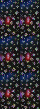 Suluboya etkisi. Raster deseni. Organik elementler. Botanik çizim deseni.