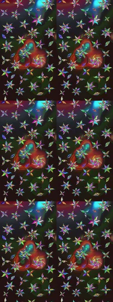 Düz Çiçek Elementleri Tasarımı. Renkli Bahar Teması eskiz kalıbı. Raster..