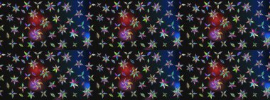 Çizgi çizimi kalıbı. Şirin çiçekler. Raster Moda kumaş deseni.