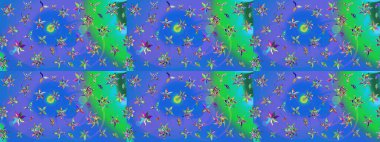 Şekil verilmiş çiçeklerle eskiz deseni. Süslü zentangle çizim dokusu, soyut çiçeklerle süslenmiş. Çiçek deseni duvar kağıdı, şablon dolguları ve web sayfası arkaplanı için kullanılabilir.