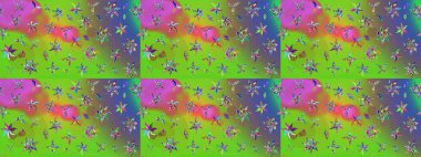 Yeşil çizim deseni, suluboya menekşe çiçekleri, tasarım elementleri. Düğün davetiyeleri için çiçek deseni, tebrik kartları, hatıra defteri, baskı, hediye paketi, imalat. Düzenlenebilir