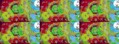 Desen, çizim, çiçek sınırı. Çiçek çelengi. Güzel, parlak, pürüzsüz kumaş, tuval. Kıvırcık, parlak örgü. Eski moda arka plan. Raster illüstrasyonu.