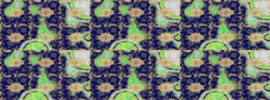 Mavi renklerdeki altın element. Lüks, kraliyet ve Viktorya dönemi konsepti. Mavi yerine altın rengi barok çiçekli eskiz deseni. Süslü raster dekorasyonu.