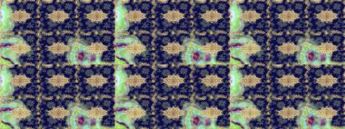 Klasik Raster Golden eskiz kalıbı. Çiçek süsü kumaş deseni, cam, altın elementlerle mavi renklerde çiçek desenli metal..