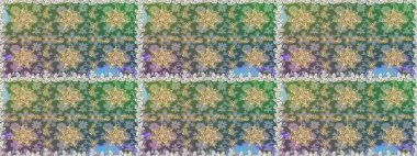 Geleneksel klasik altın desen. Raster oryantal süs. Barok tarzında kusursuz bir doğulu süsü. Altın elementlerle yeşil renklerde altın desen.