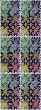 Kına dövmeli süs çiçekleri, altın çıkartmalar, mehndi ve yoga tasarımı, kartlar ve parmak izleri. Raster Golden Mehndi kusursuz desen. Gri renklerde desen.