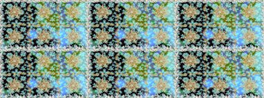 Çiçekli süslemeli, pürüzsüz bir desen. Duvar kâğıdı için altın süslü bir illüstrasyon. Süslü dantel iz sürücü. Tarafsız renkler üzerine geleneksel Arapça dekor. Doğu tarzında vintage tasarım ögesi.