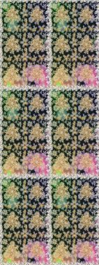 Hassas altın deseni açın. Kusursuz altın desenli bukleler. Raster. Gri renklerde, altın elementlerle kusursuz desen. Parlak dantel, stilize çiçekler, şal desenli. Doğu tarzı arabesk.