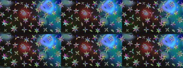 Soyut etnik raster çizim kalıbı. Kabile sanatı boho baskısı, klasik çiçek arkaplanı. Arkaplan dokusu, duvar kağıdı, gri ve mavi renkli çiçek teması.