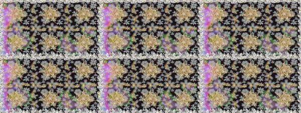 Gri renklerde, altın elementlerle kusursuz desen. Kusursuz klasik raster altın desenli. Raster illüstrasyonu. Klasik klasik klasik arka plan. Geleneksel oryantasyon süsü.